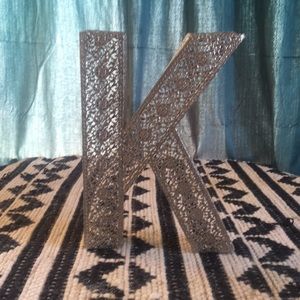 Silver Letter K - Decor/Wall Art